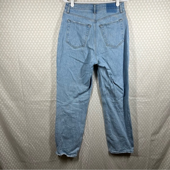 Abercrombie & Fitch Light Wash Curve Love The 90s Straight High Rise Jeans - Picture 4 of 4